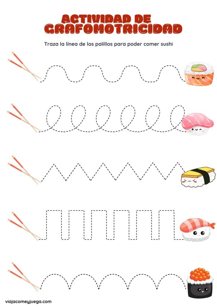Grafomotricidad para niños material gratuito