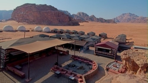 Desierto Wadi Rum con niños